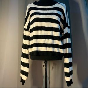 SHEIN Striped pullover pattern crewneck sweater